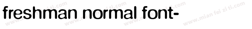 freshman normal font字体转换